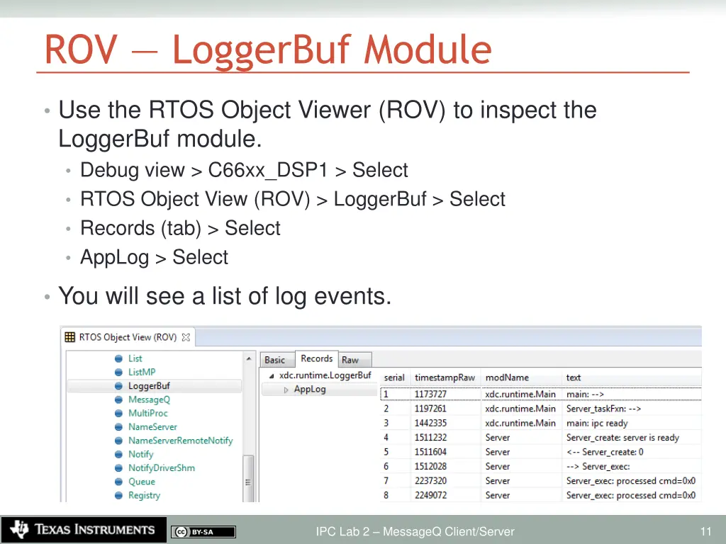 rov loggerbuf module