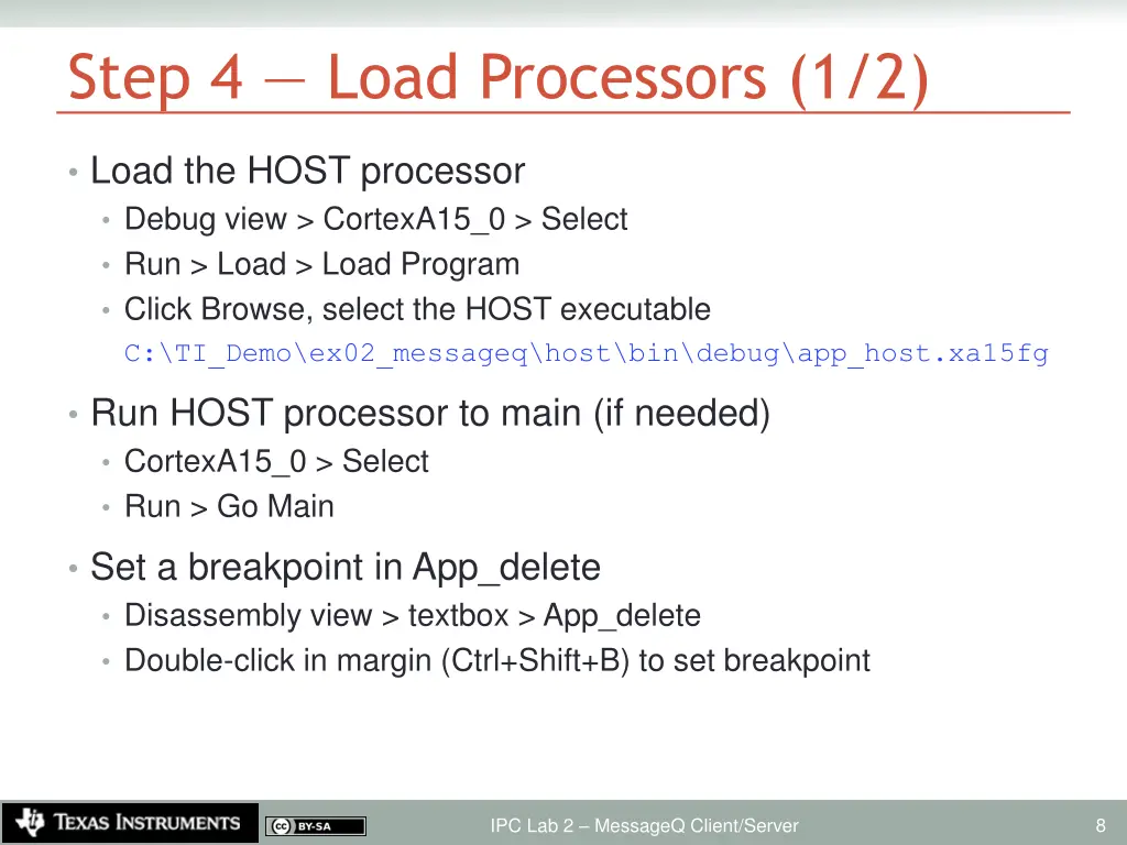 step 4 load processors 1 2