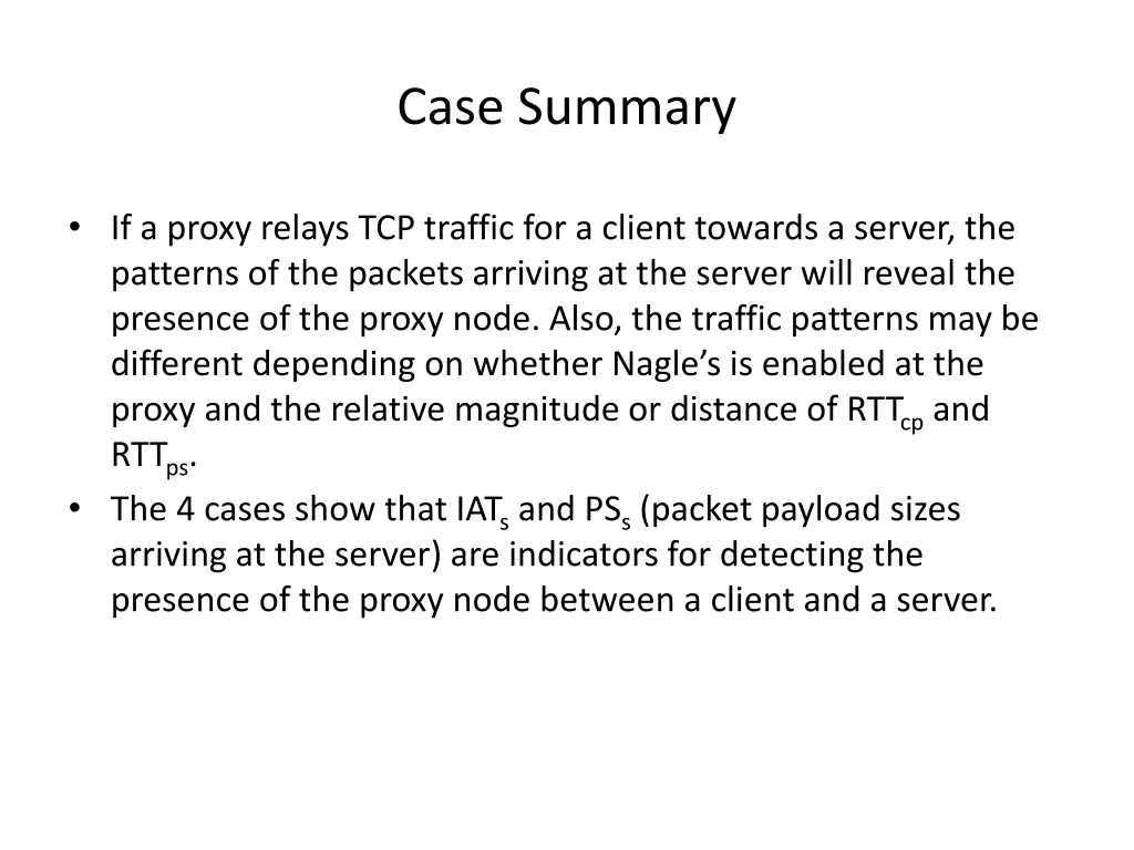 case summary