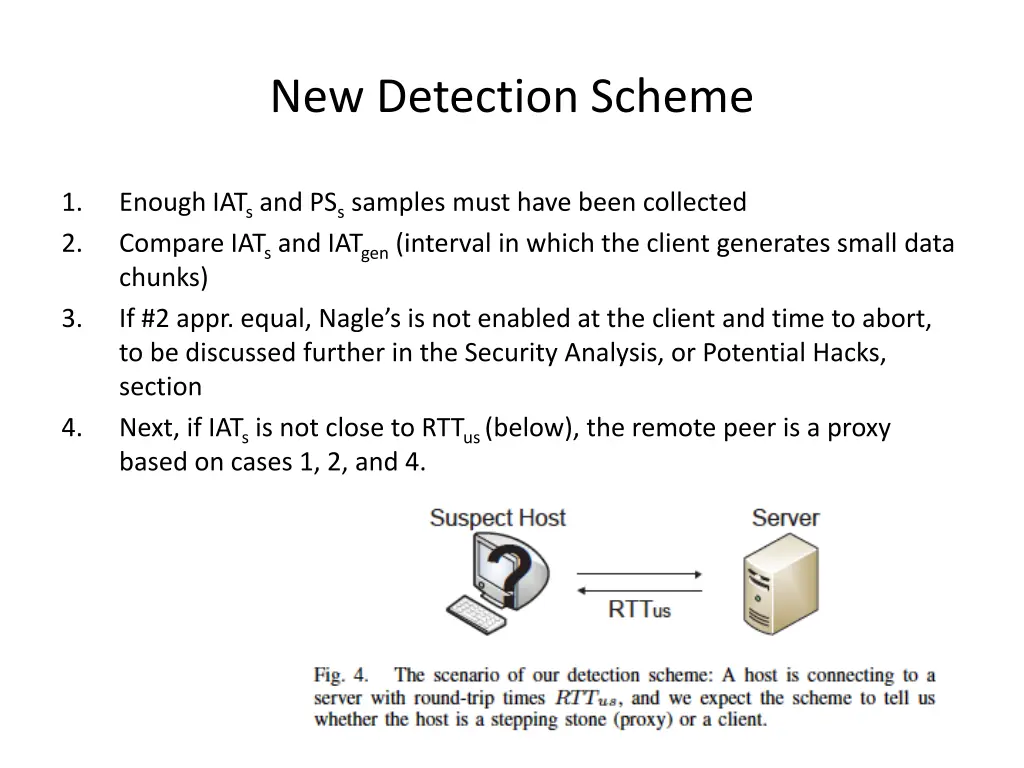 new detection scheme