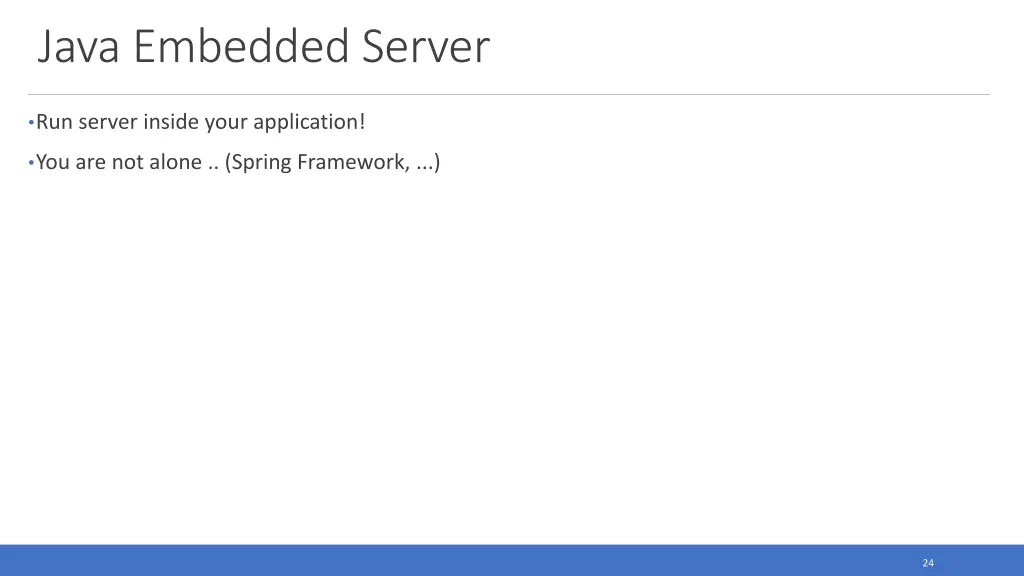 java embedded server