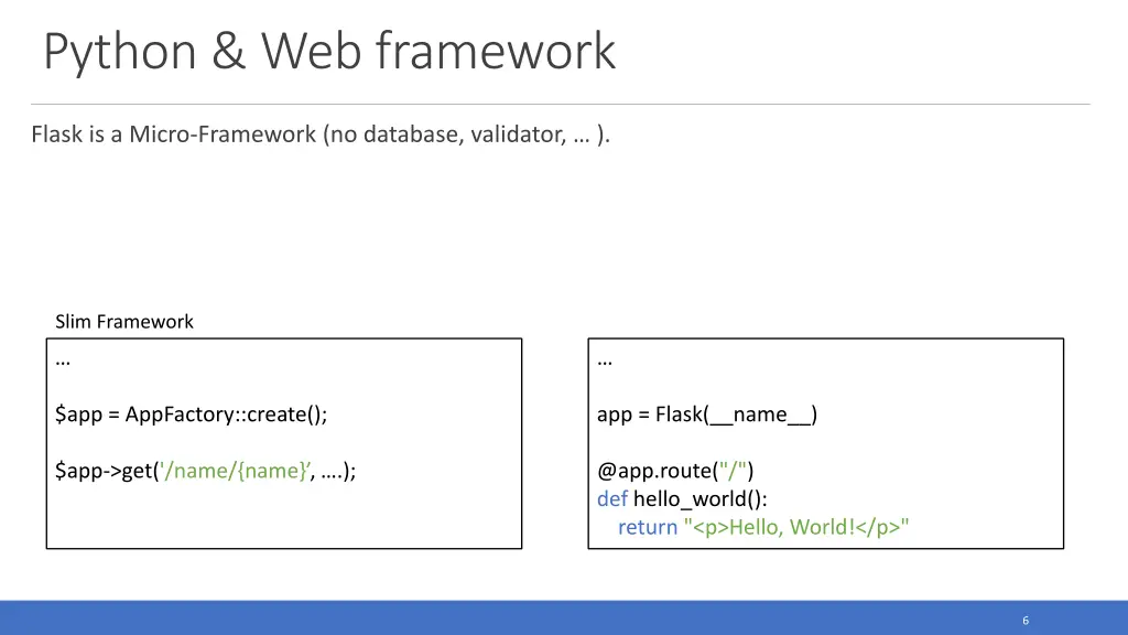 python web framework