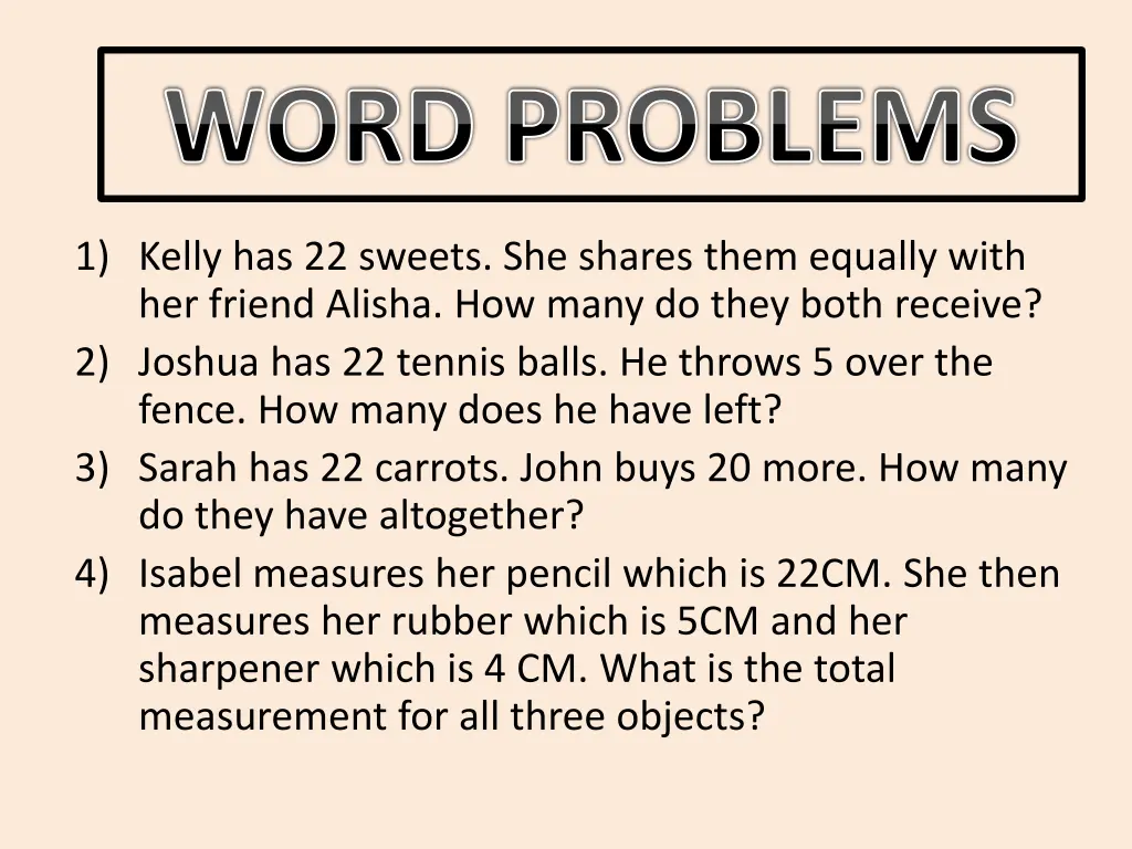 word problems