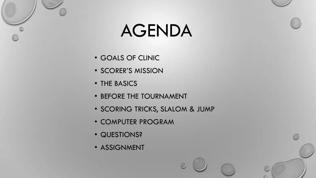 agenda