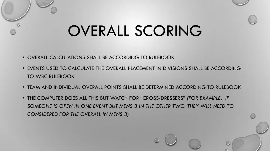 overall scoring