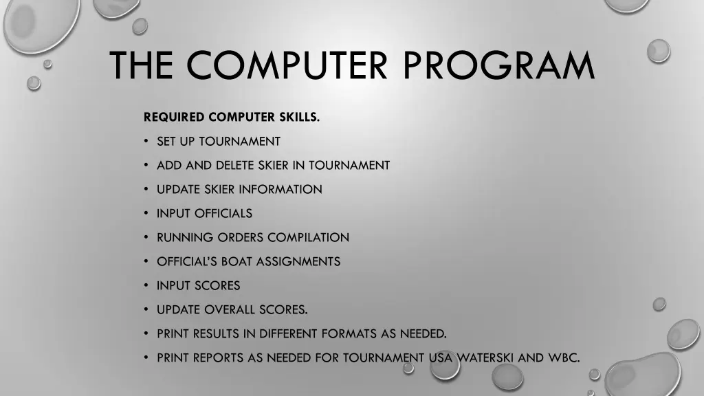 the computer program