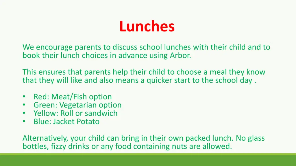 lunches