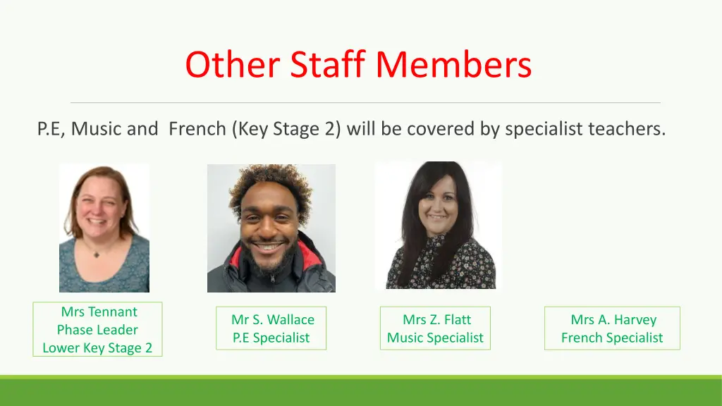 other staff members