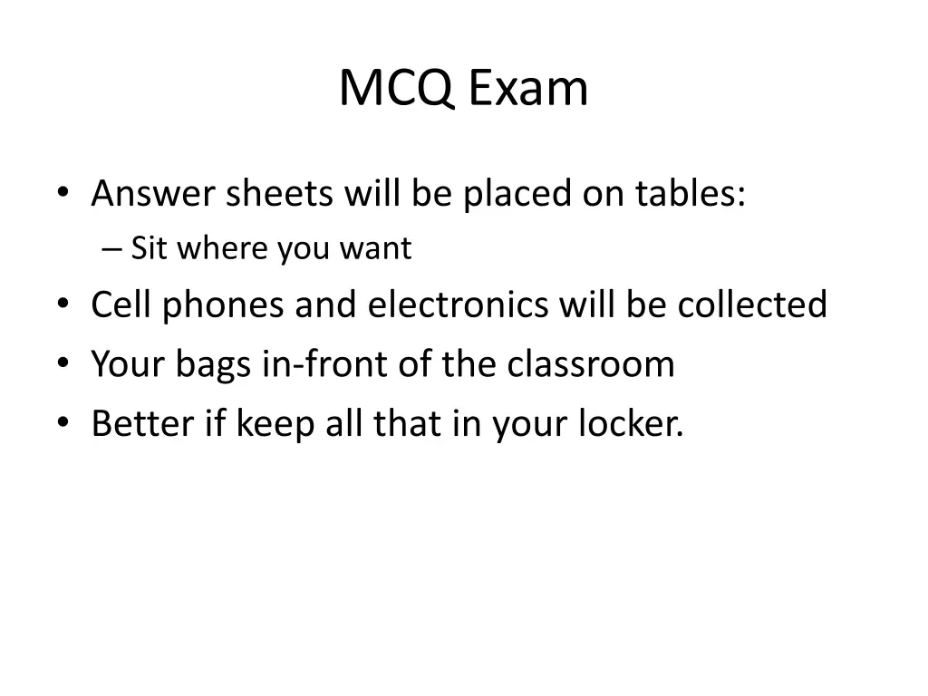 mcq exam 2