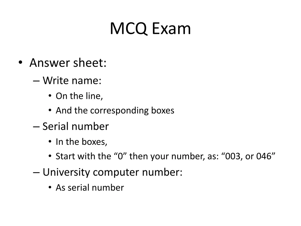 mcq exam 4