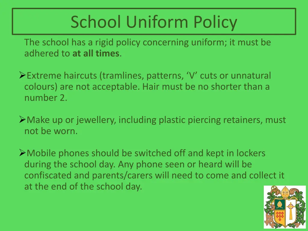 school uniform policy