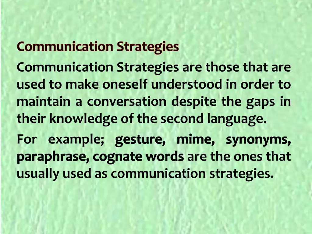 communication strategies communication strategies