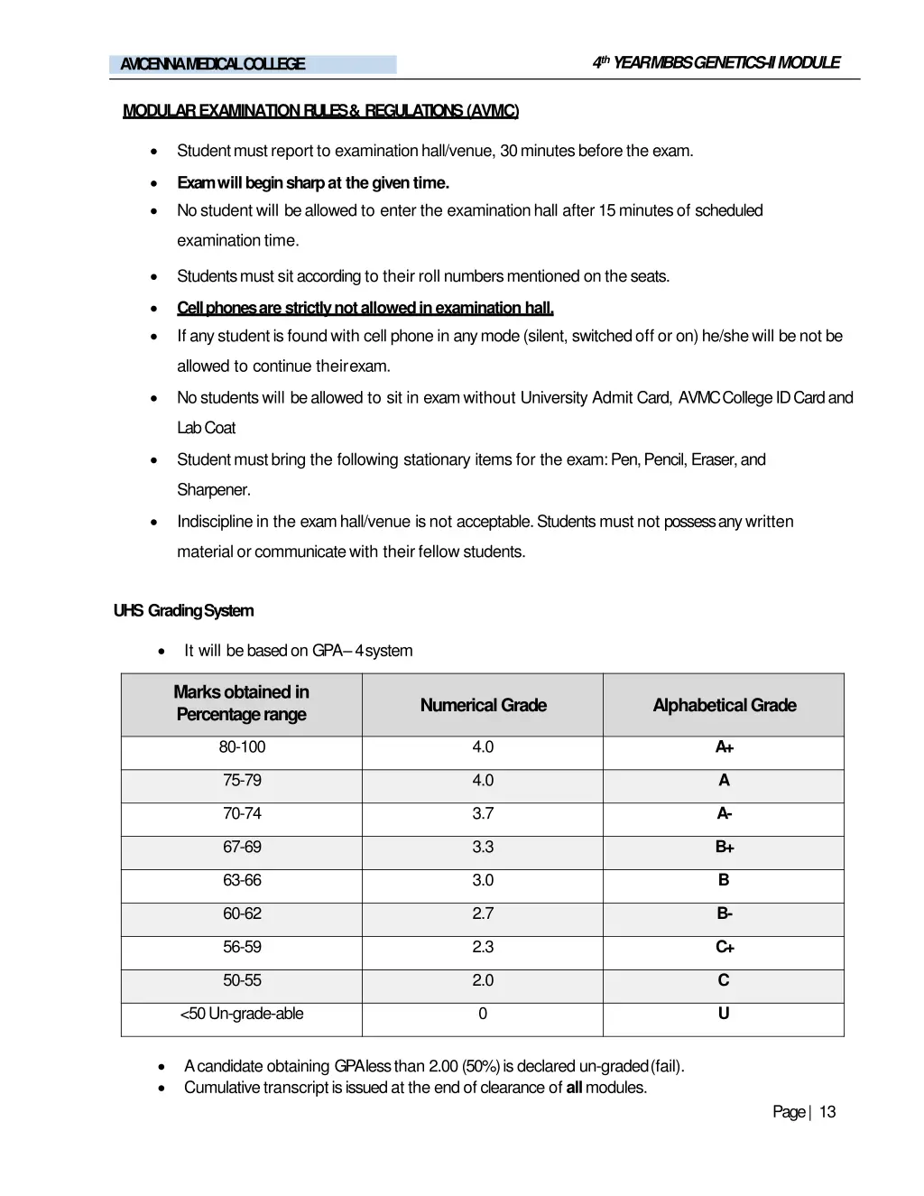 4 th year mbbs genetics iimodule 11