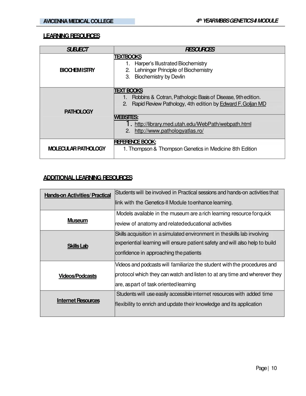 4 th year mbbs genetics iimodule 8