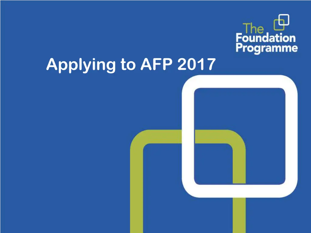 applying to afp 2017