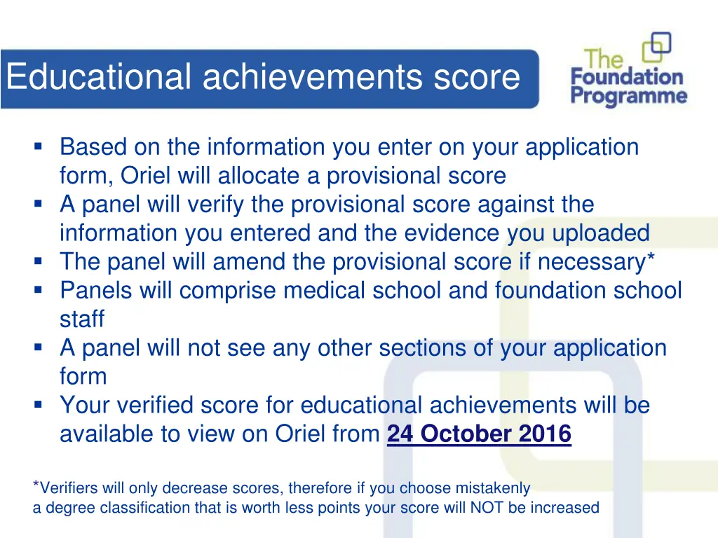 educational achievements score