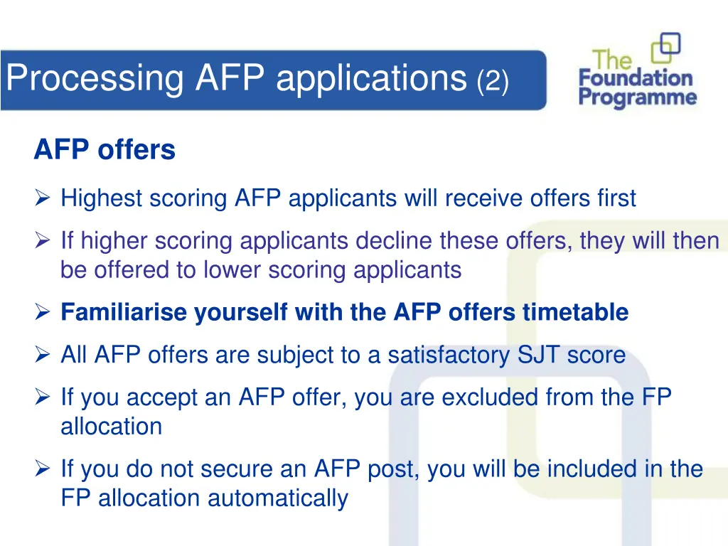 processing afp applications 2