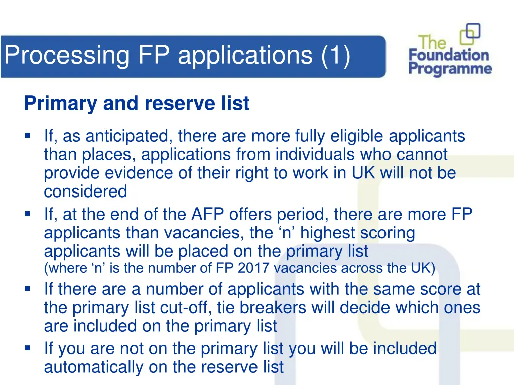 processing fp applications 1