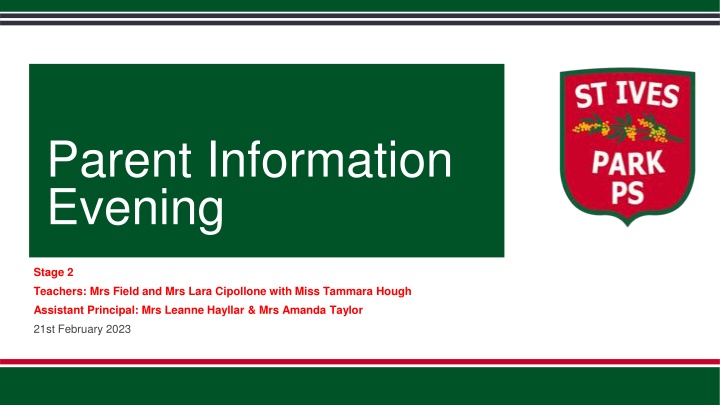 parent information evening