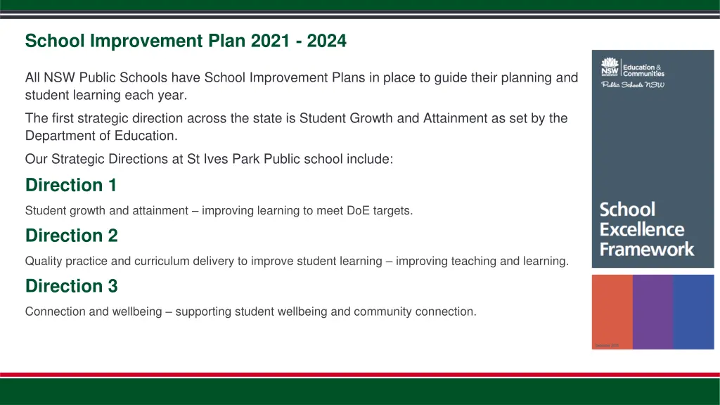 school improvement plan 2021 2024