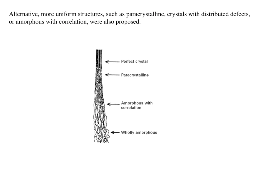 alternative more uniform structures such