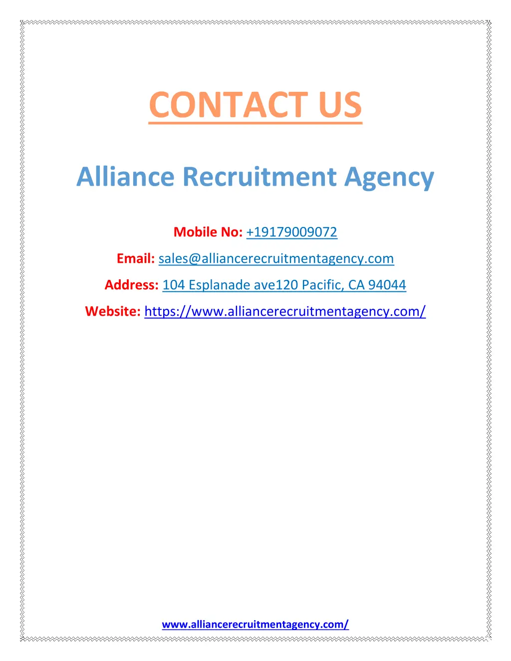 contact us