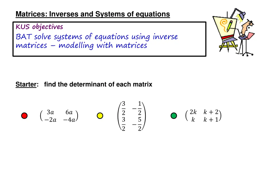 matrices inverses and systems of equations