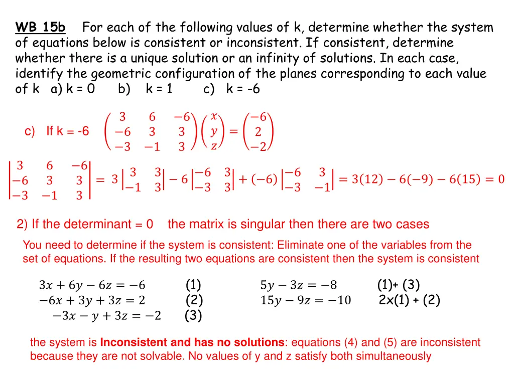 wb 15b for each of the following values 1