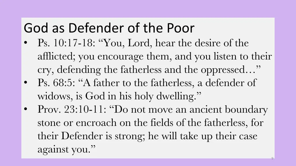 god as defender of the poor ps 10 17 18 you lord