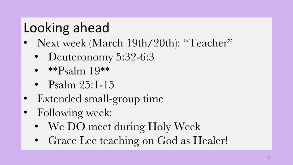 looking ahead next week march 19th 20th teacher