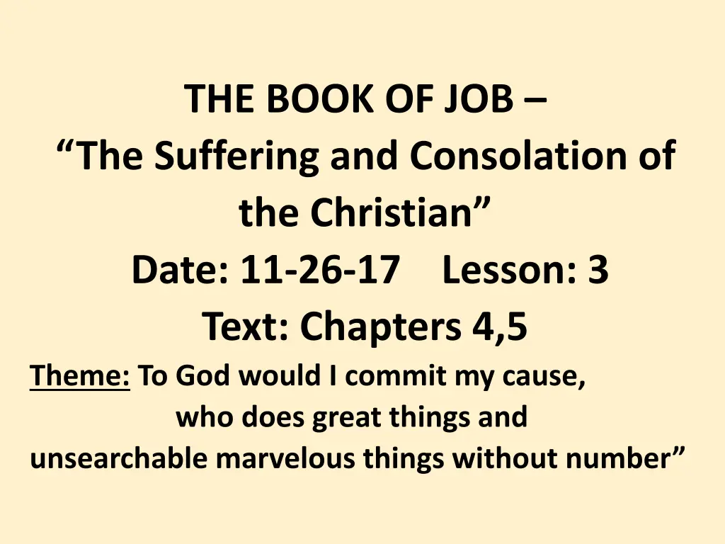 the book of job the suffering and consolation