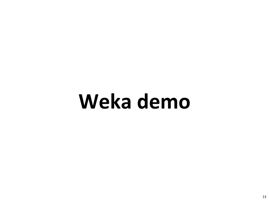 weka demo