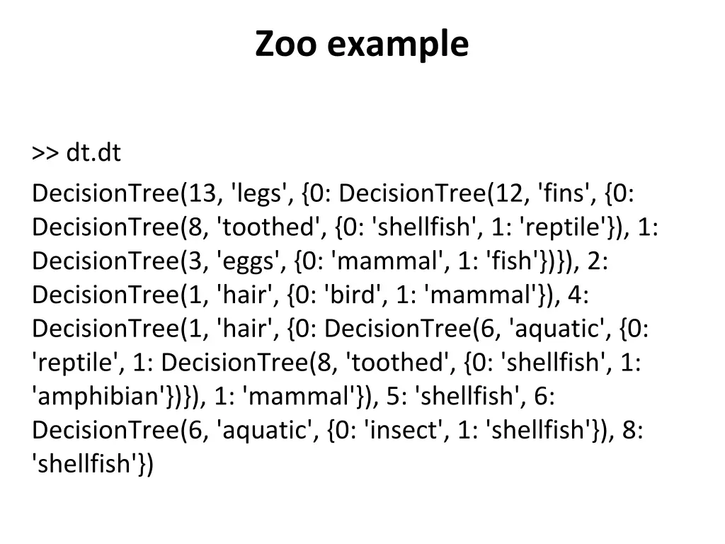 zoo example 1