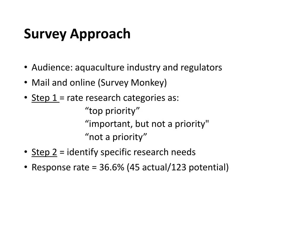 survey approach