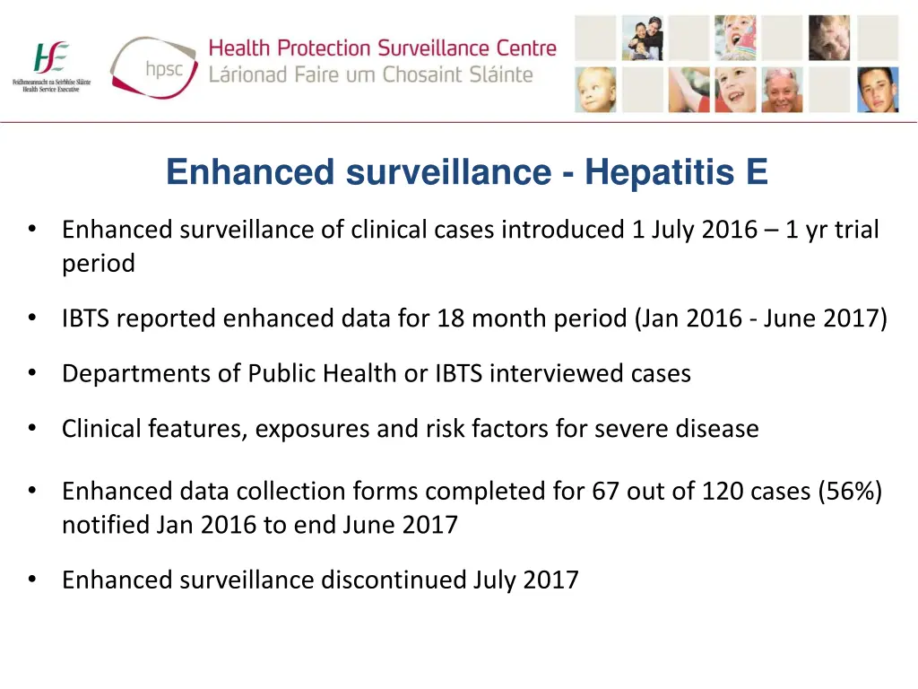 enhanced surveillance hepatitis e