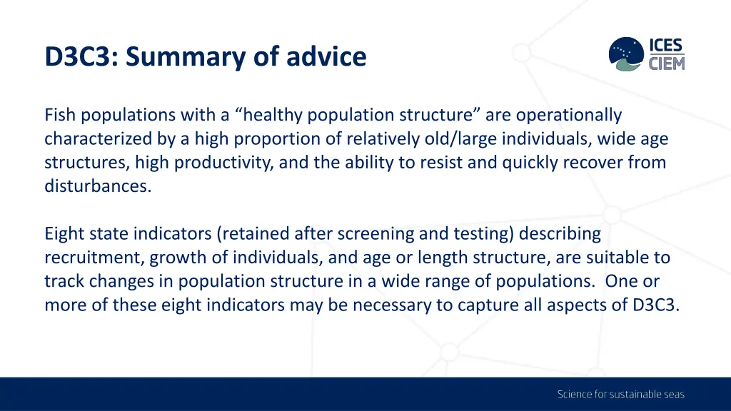 d3c3 summary of advice