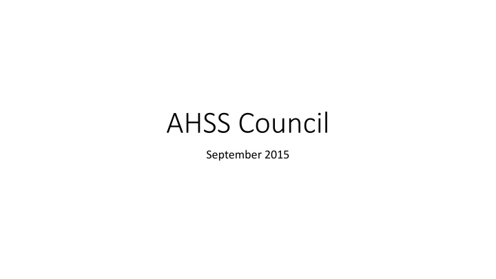 ahss council