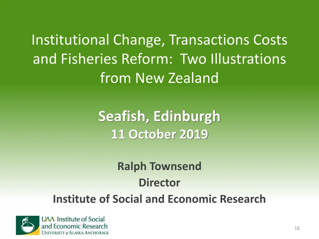 institutional change transactions costs 1