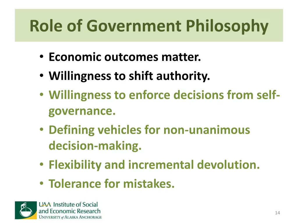 role of government philosophy