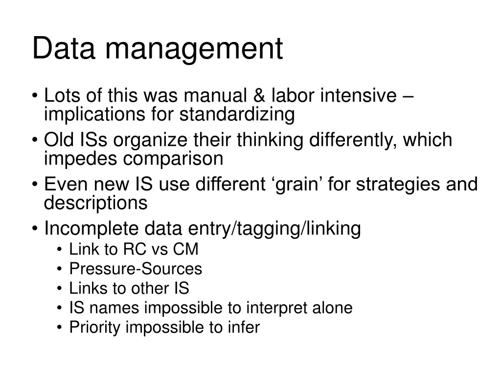 data management