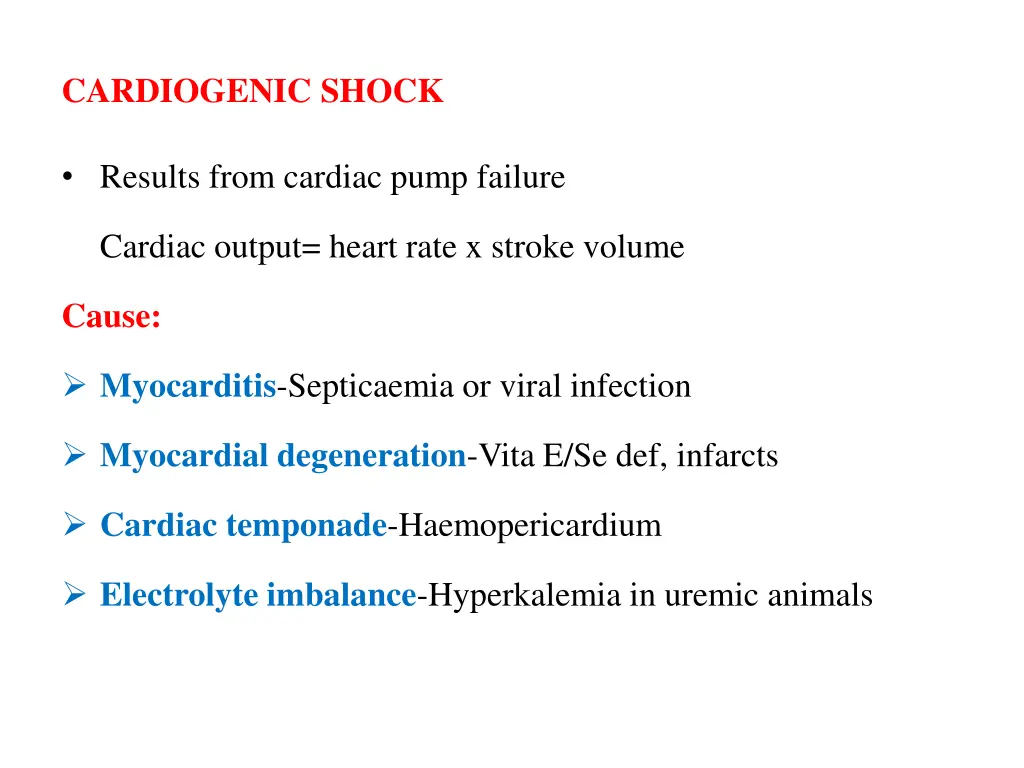 cardiogenic shock