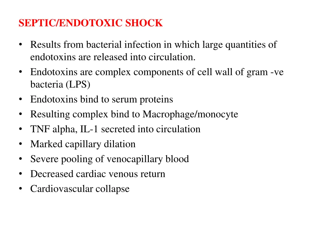 septic endotoxic shock