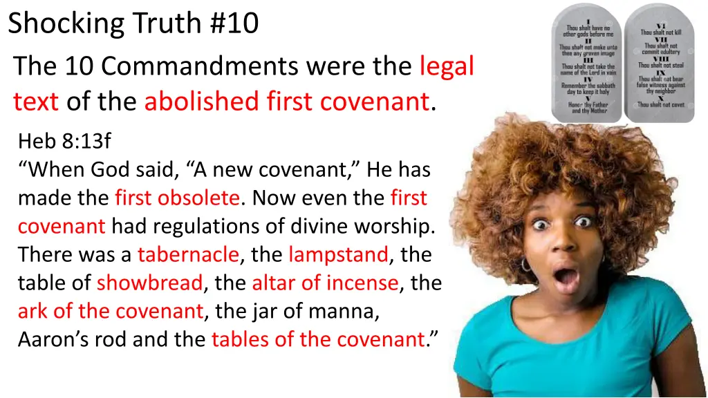 shocking truth 10 the 10 commandments were 1