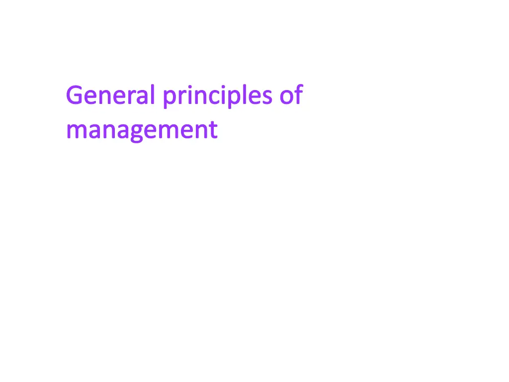 general principles of management