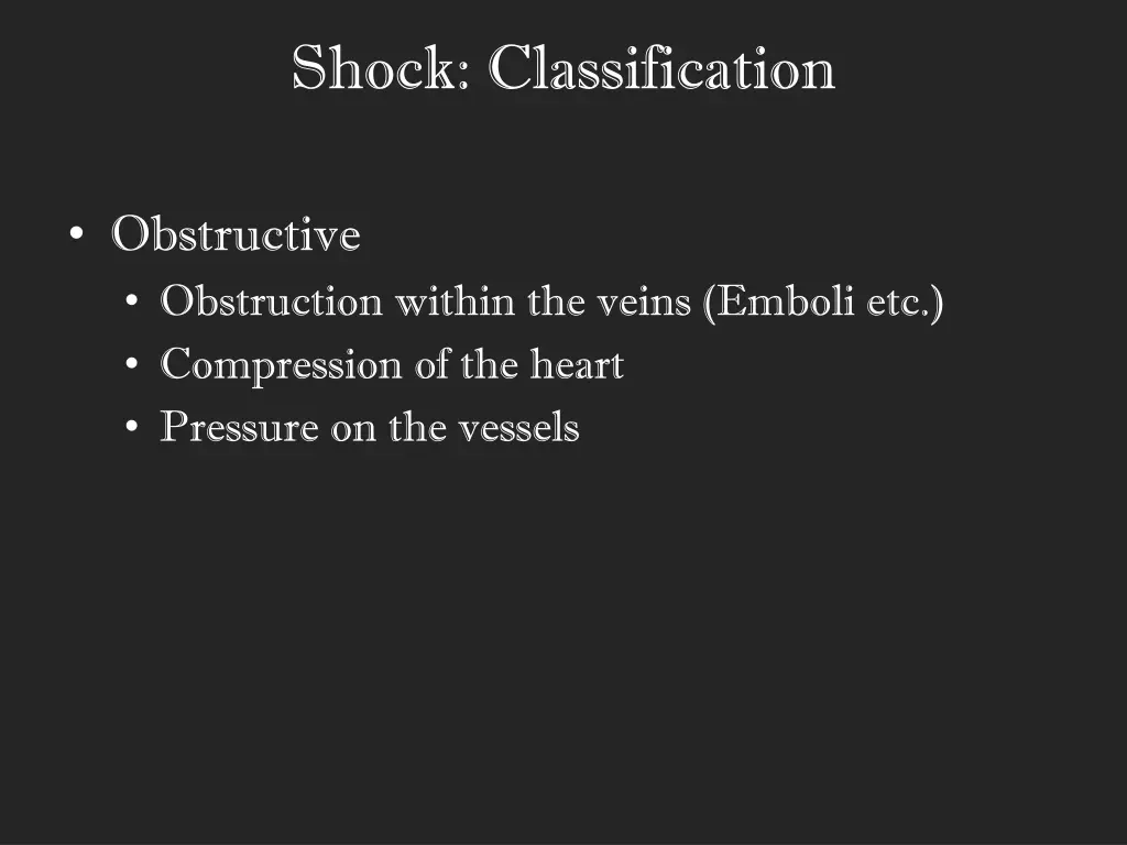 shock classification 2