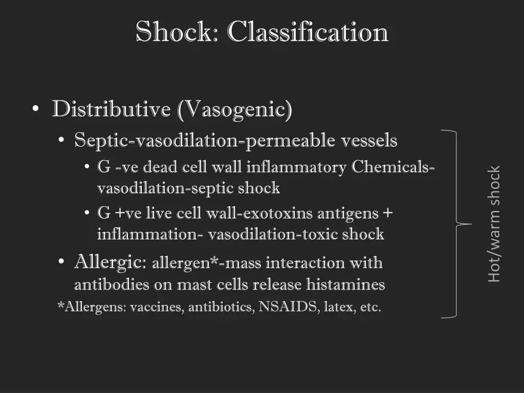 shock classification 3