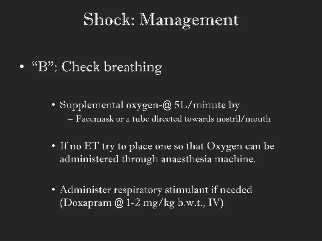 shock management 2