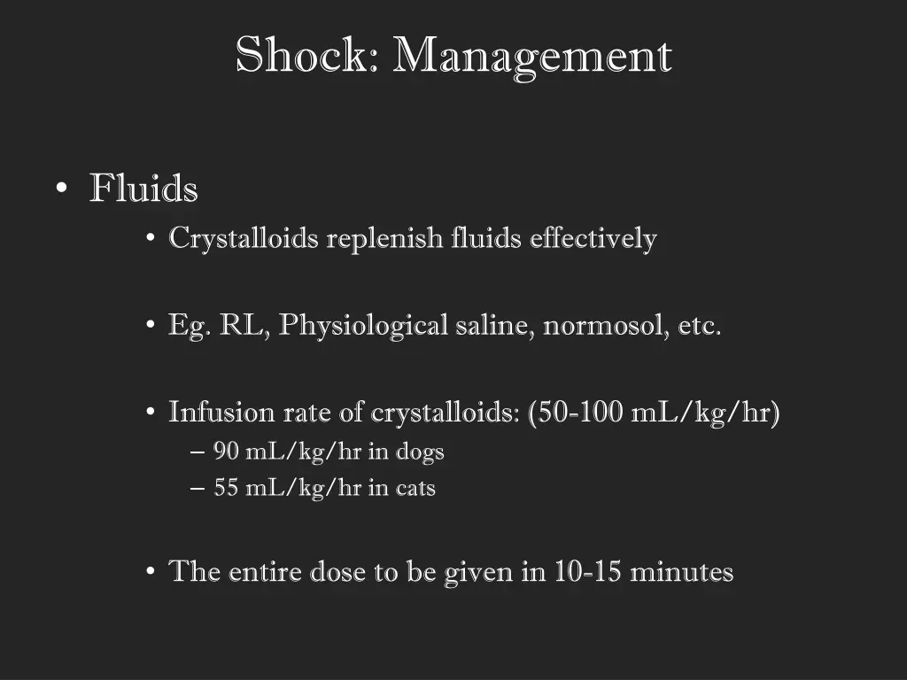 shock management 5