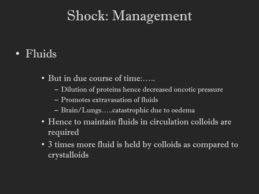 shock management 6