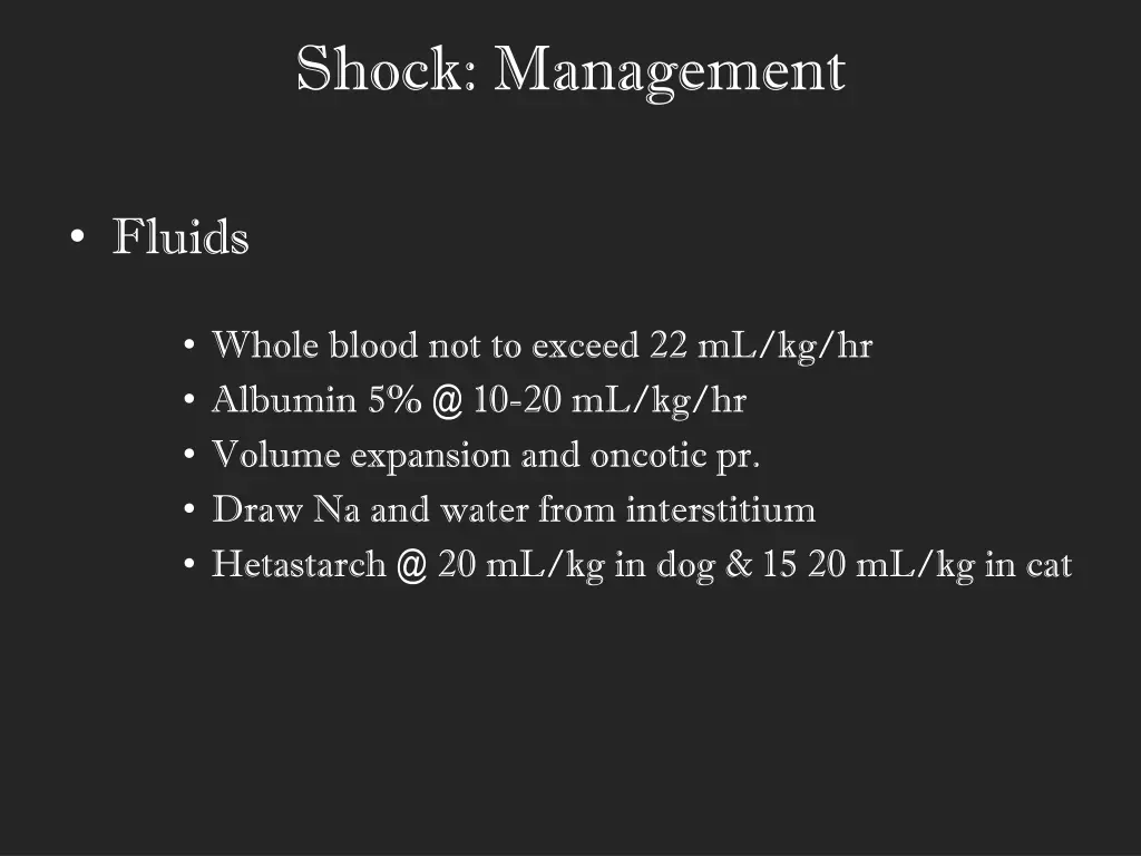 shock management 8